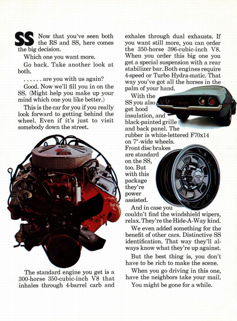 1970 Chev Camaro Canadian Brochure Page 10